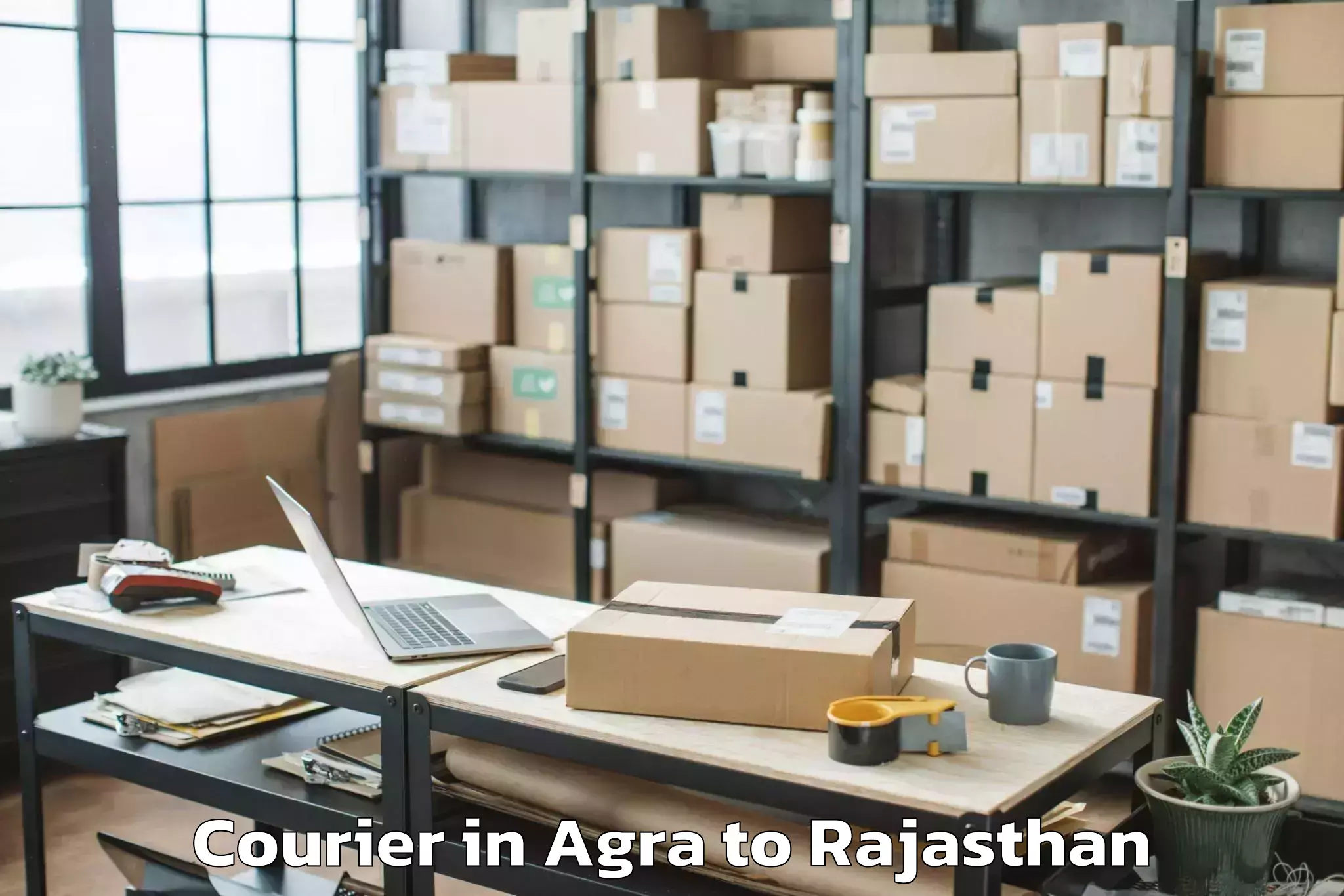 Easy Agra to Shri Jagdishprasad Jhabrmal Ti Courier Booking